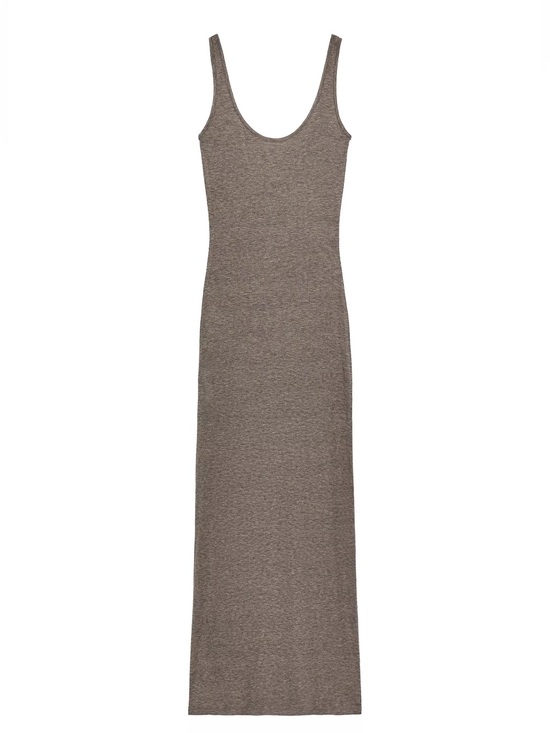 Zara Dresses & Skirts - Zara long strappy dress Maxi Dress in Taupe Brown, small